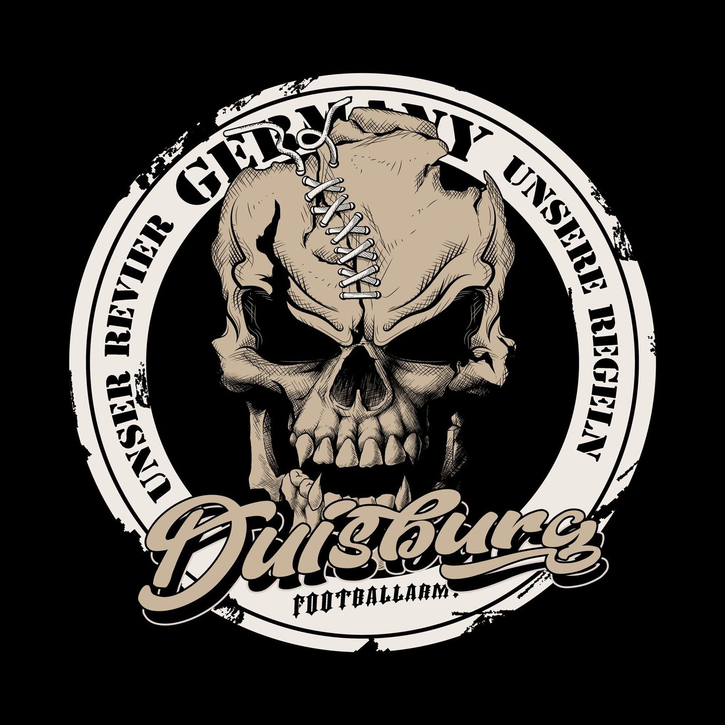 Duisburg Fan Skull Edition - Shirt / Hoodie
