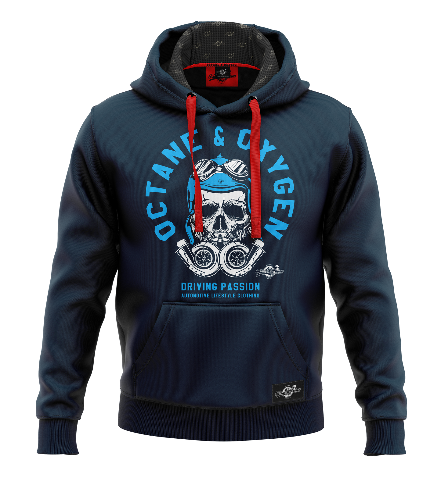 Octane & Oxygen Premium Hoodie mit Turbo Skull Edition