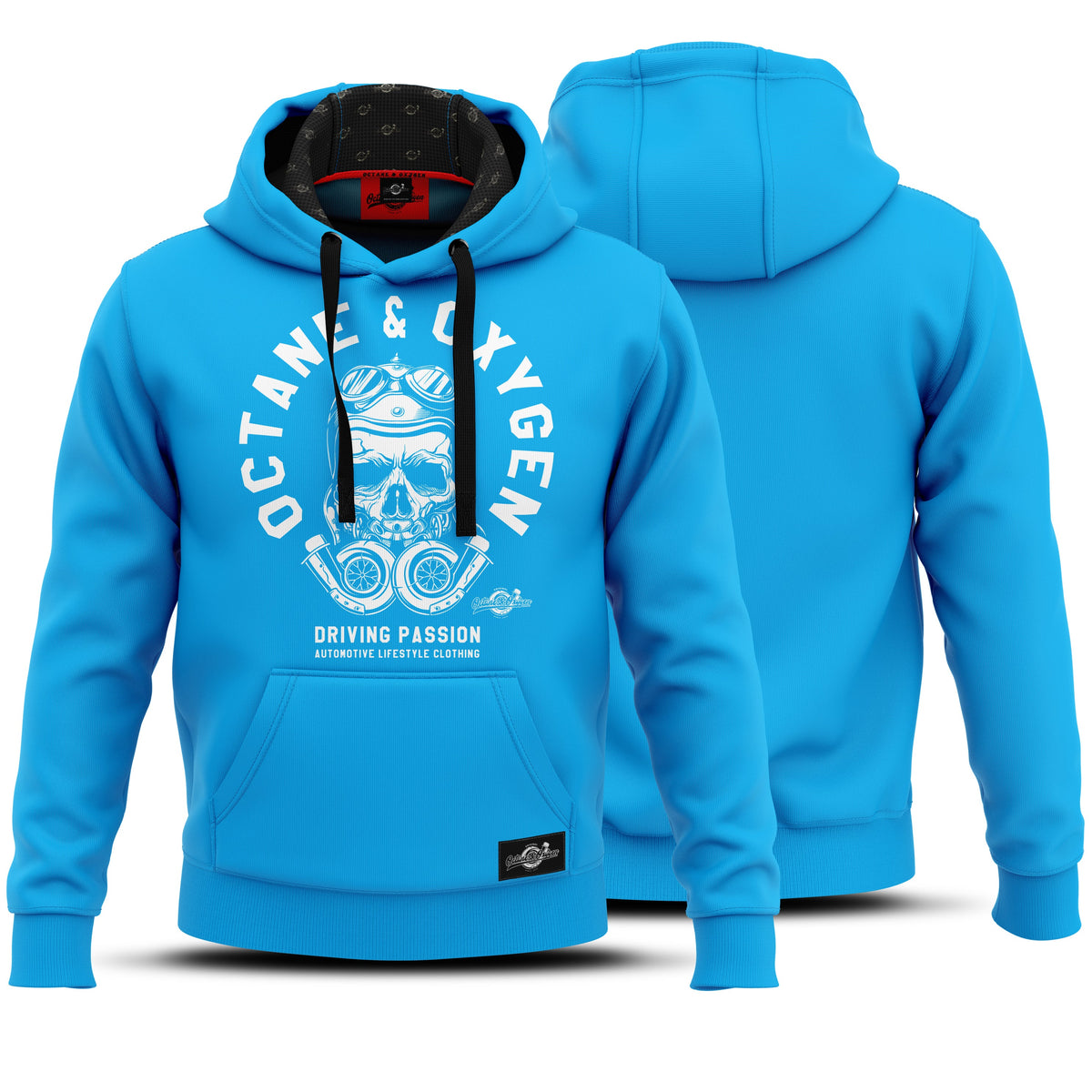 Octane & Oxygen Premium Hoodie mit Turbo Skull Edition