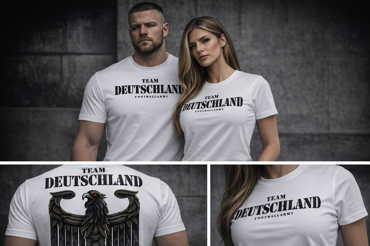 Team Deutschland T-Shirt – Adler Rückenprint – Streetwear Premium