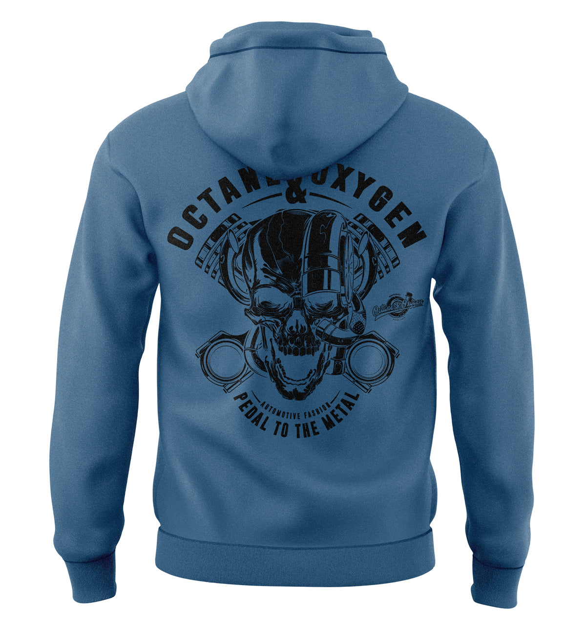 Octane & Oxygen Premium Hoodie Asphalt Blau