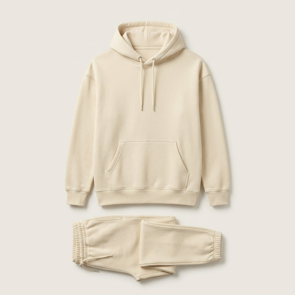 Creme Set – Premium Hoodie & Jogger